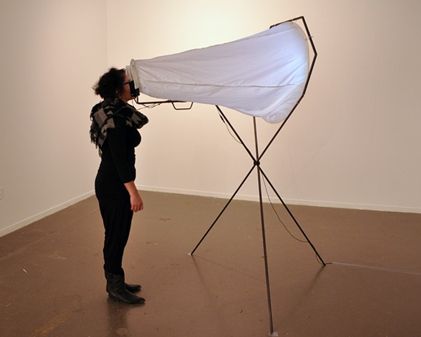 video sculpture Hello?!, Cave Gallery, Detroit