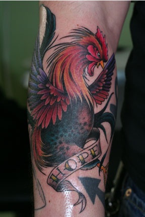 bill byers tattoos rooster bill byers tattoos rooster