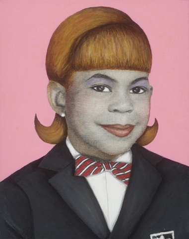 Miss Flossy with Strawberry Blonde Plastic Wig