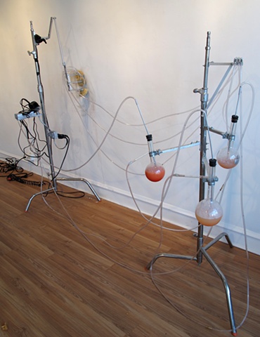 Mark Porter kinetic sculpture, kinetic sculpture, Mark Porter, performative sculpture, found objects, chicago, machine, kinetic mechanical sculpture