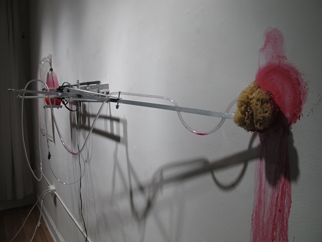 Mark Porter, kinetic sculpture, drawing machine, Territorial Marker