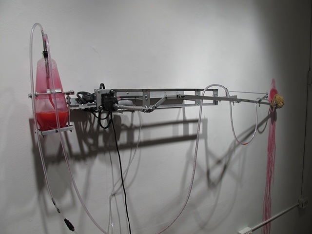 Mark Porter, kinetic sculpture, drawing machine, Territorial Marker