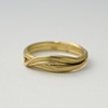 18k yellow gold mitsuro crossover ring