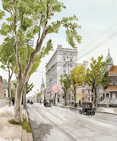 Melinda Josie,Melinda,Josie,AUCC,100,Anniversary,University Affairs Magazine,University,Affairs,magazine,illustration,painting,watercolour
