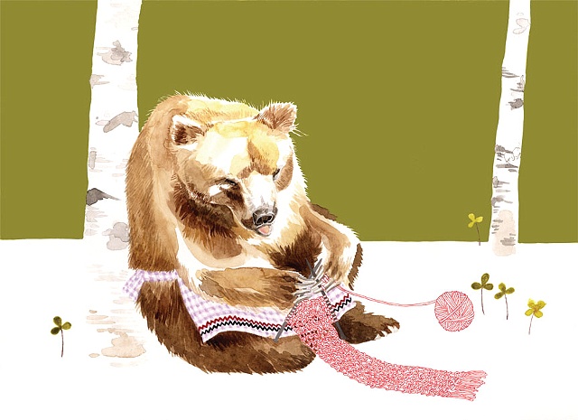 Like A Bear Knitting