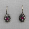Dotted Oval Earrings