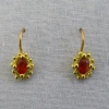 Dotted Oval Earrings
