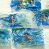 Tread, Watercolor on Cigarette Paper, 3 x 4in, 2009