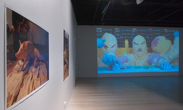 BAD SAMARITANS VOINA (RUSSIA) Kira O'Reilly (UK) Mia Bailey (Germany) Curated by Alicia King May 4 - June 3 CAST Gallery, Hobart, Tasmania.
