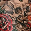 Snake, Skull, & Rose Tattoo / Tatuagem de Cobra, Caveira, e Rosas