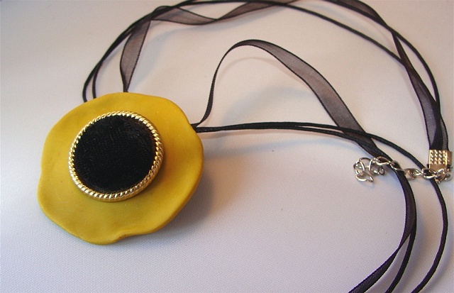 GOLDENROD Poppy Brooch/Pendant