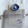 BLUE Flower Pearl Poppy Bobby Pin Hair Jewelry