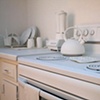Detail of stove top.