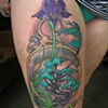 Aviva's Iris and tree tattoo