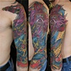 Jeff's Samurai and Dragon sleeve