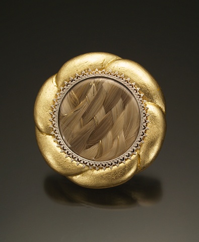 Golden Locks Brooch