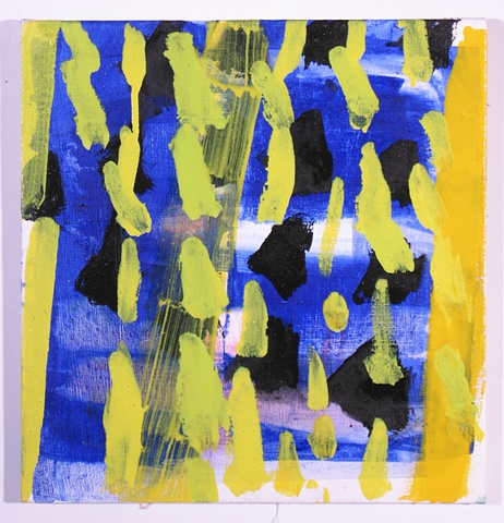 Untitled (yellow dashes)