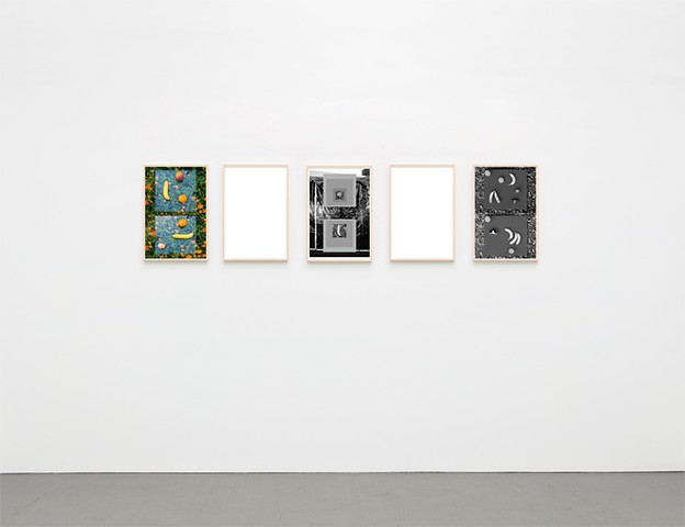 Arrangement of Fruit 4, 2011, White Balance no. 1, 2013, An Arrangement of Fruit no. 7 (After Study for Homage to the Square, Josef Albers), 2013, White Balance no. 2, 2013, Arrangement of Fruit 6 no.2,