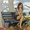 Sitting On A Park Bench