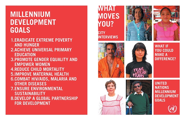 what moves you? raises awareness about the UN's Millennium Development Goals